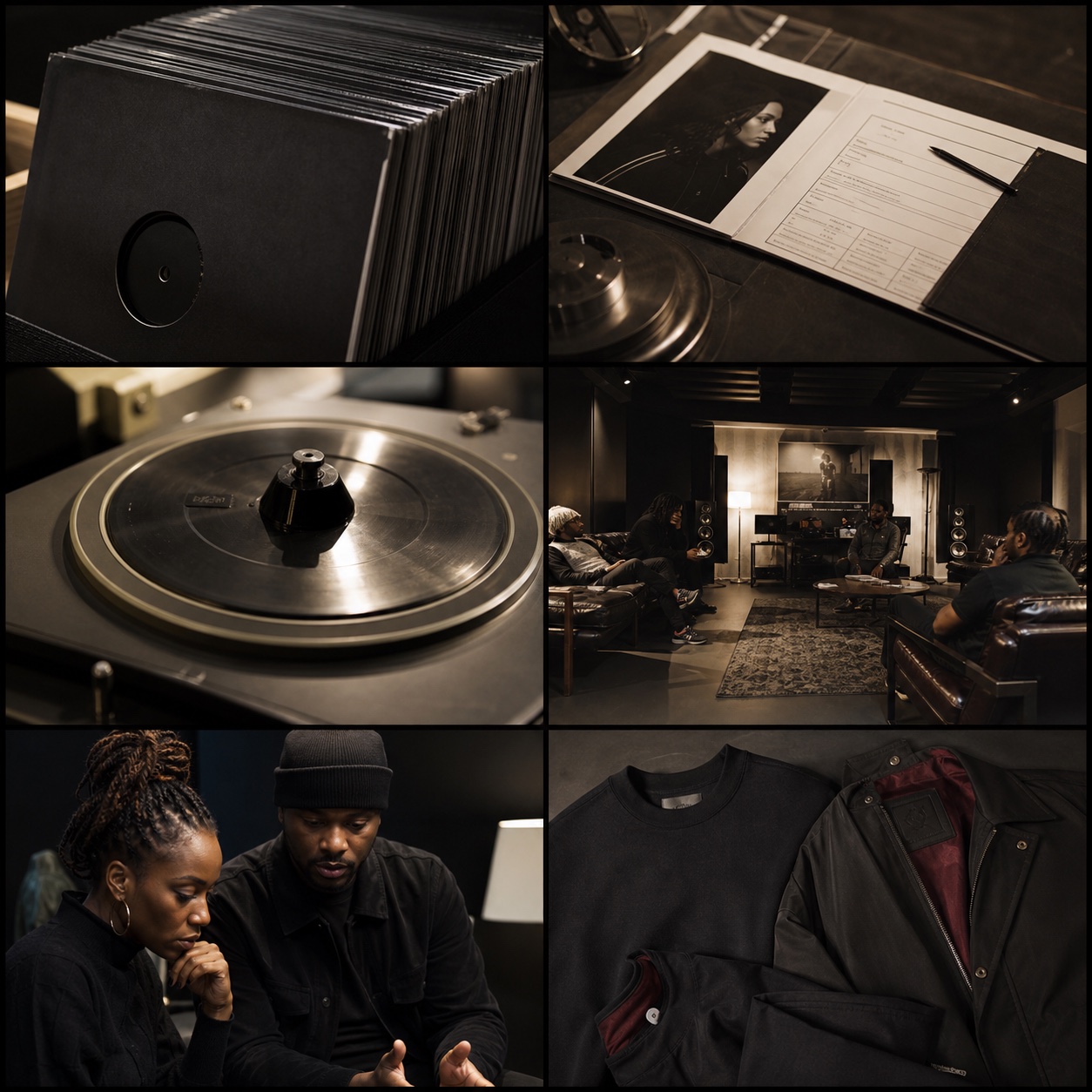 POSTHRS MUSIC fashion, product and space vision board